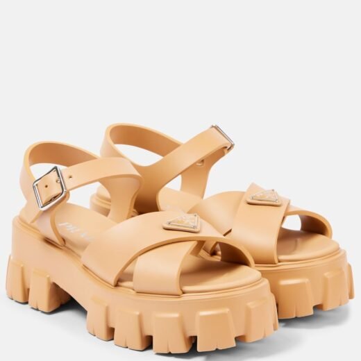Prada Sandales Monolith à plateforme
