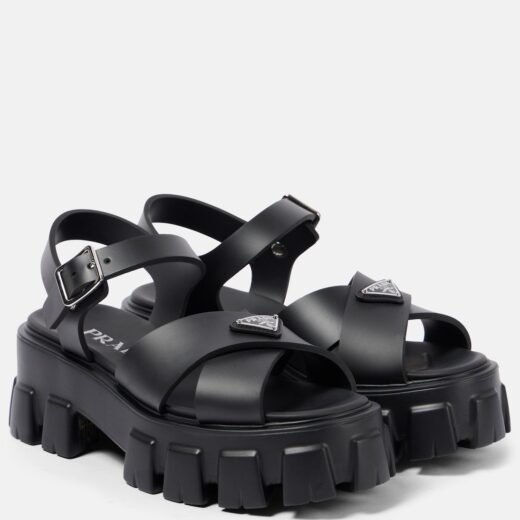 Prada Sandales Monolith à plateforme