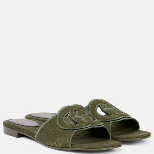 Gucci Mules Interlocking G en toile GG