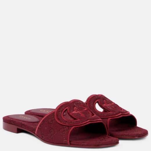 Gucci Mules Interlocking G en toile GG