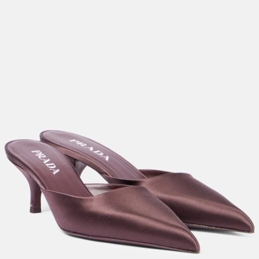 Prada Mules en satin