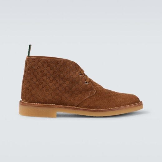 Gucci Bottines GG en daim – P01050901