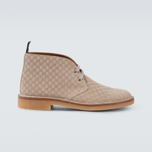 Gucci Bottines GG en daim – P01051051