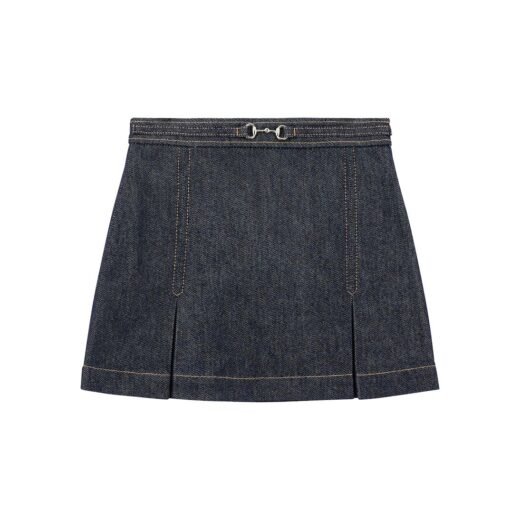 Gucci Jupe Horsebit en jean