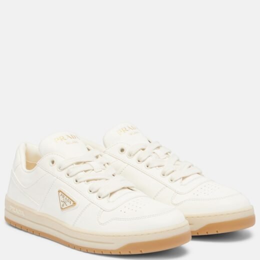 Prada Baskets Downton en cuir
