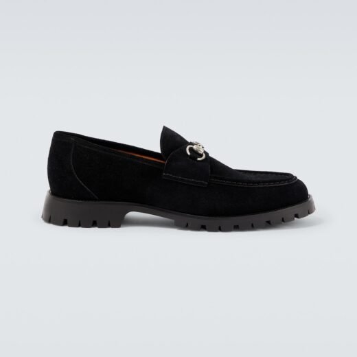 Gucci Mocassins Horsebit en daim – P01078869