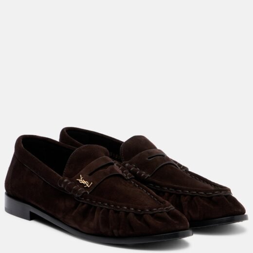 Saint Laurent Mocassins Le Loafer Cassandre en daim