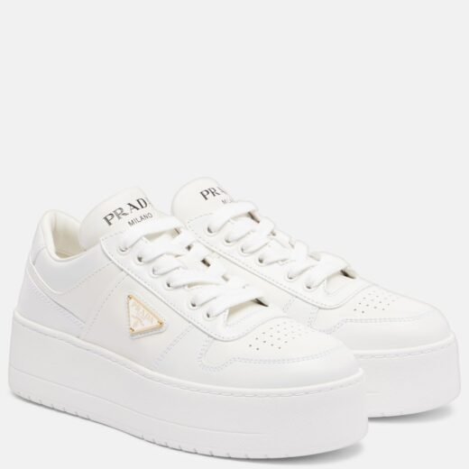 Prada Baskets Downtown Bold en cuir