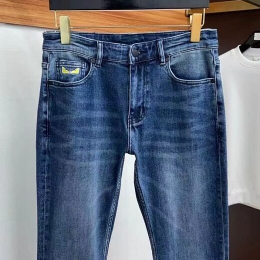 Fendi Jean extensible bleu clair