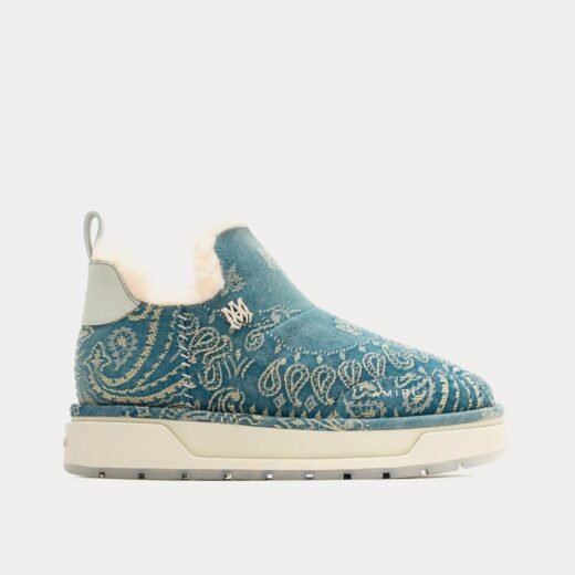 AMIRI Bottes Bandana Malibu délavées indigo – 35