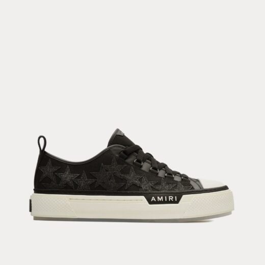 AMIRI Baskets basses noires pailletées Stars Court – 35