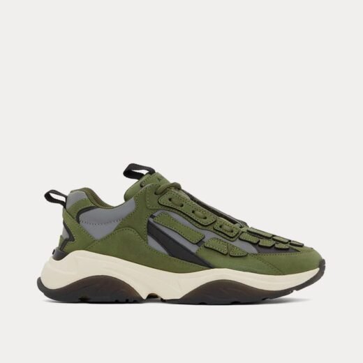 AMIRI Baskets basses Bone Runner olive/noir – 35