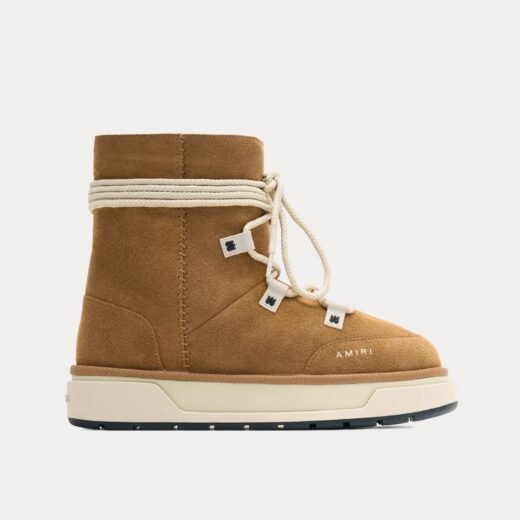 AMIRI Bottes Malibu Hi en daim marron – 35