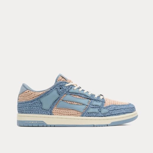 AMIRI Baskets basses bleues en raphia Skel-Top – 35