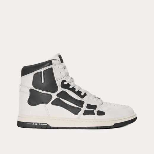 AMIRI Baskets montantes Skel-Top Hi blanches/noires – 35