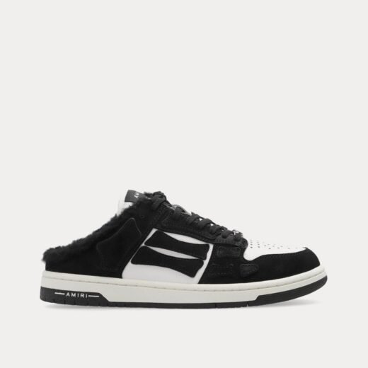 AMIRI Baskets basses noires en peau de mouton Skel Top – 35