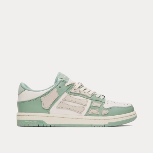 AMIRI Baskets basses en cuir Skel-Top vert menthe/blanc – 35