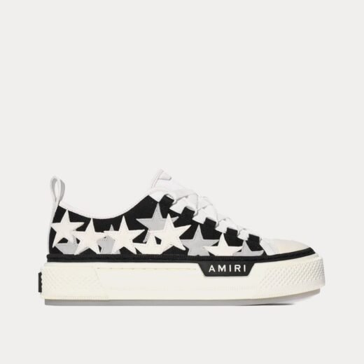 AMIRI Baskets basses Stars Court Low noires et blanches – 35