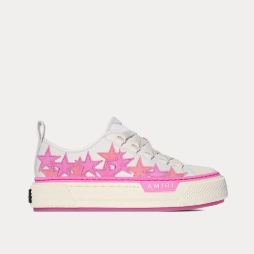 AMIRI Baskets basses Stars Court Low blanches/roses – 35