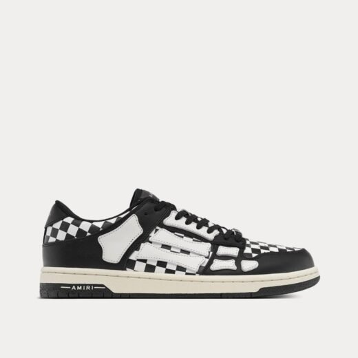 AMIRI Baskets basses à carreaux noires et blanches – 35