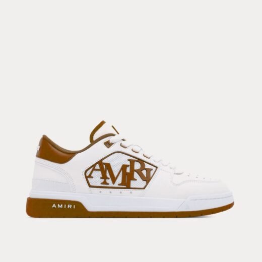 AMIRI Baskets basses classiques blanches et marron – 35