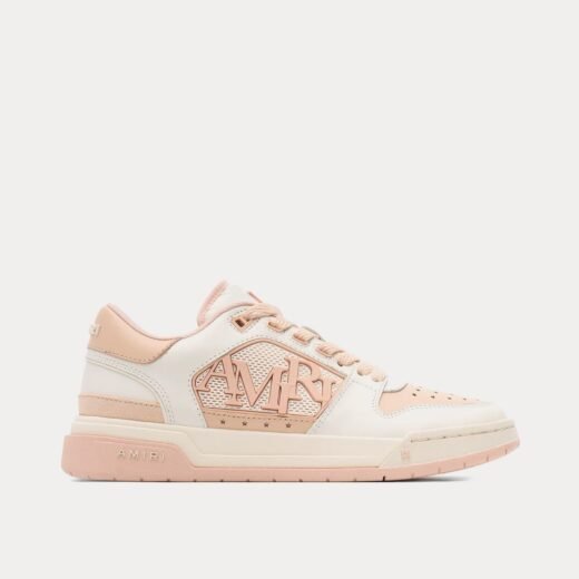 AMIRI Baskets basses classiques blanches et roses – 35