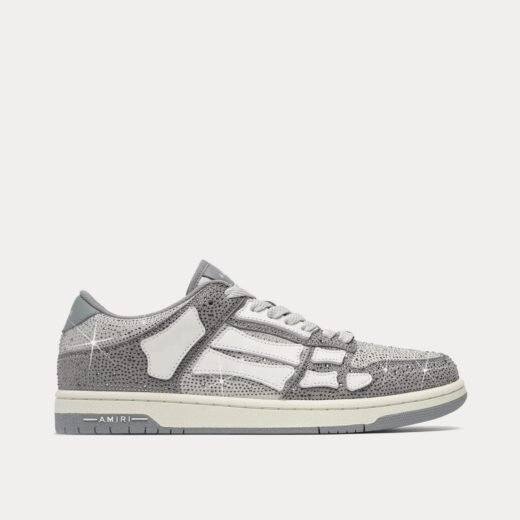 AMIRI Baskets basses grises Crystal Skel-Top – 35