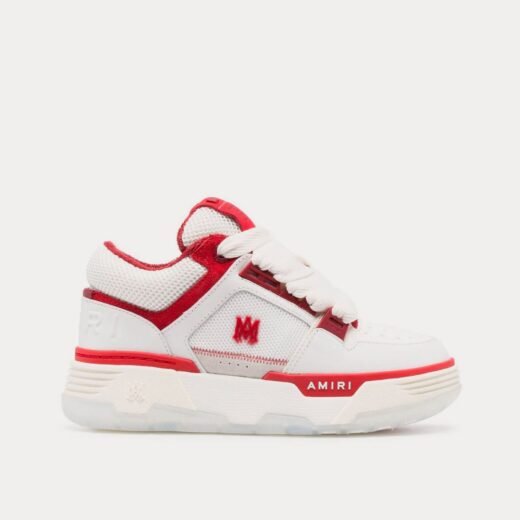 AMIRI Baskets basses MA-1 blanches/rouges – 35