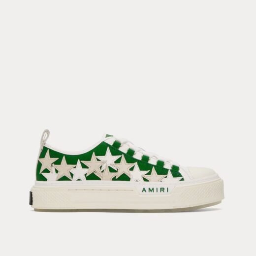 AMIRI Baskets basses vertes Stars Court – 35