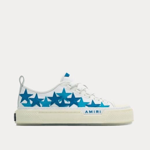 AMIRI Baskets basses Stars Court blanches/bleues – 35