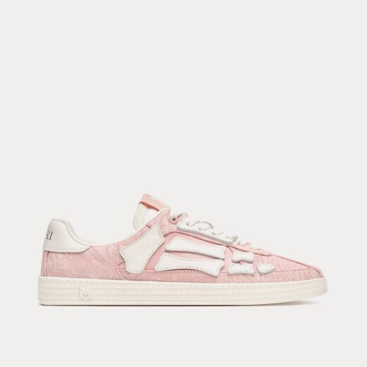 AMIRI Baskets basses Pacific Bones en denim bandana couleur sable du soir – 35