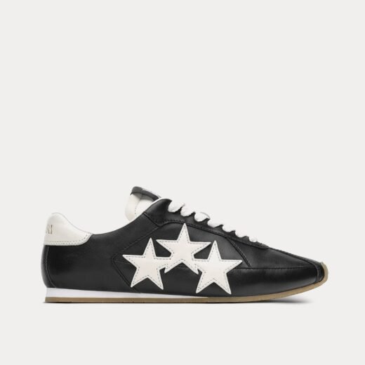 AMIRI Baskets basses Pacific Flat en cuir noir/blanc – 35
