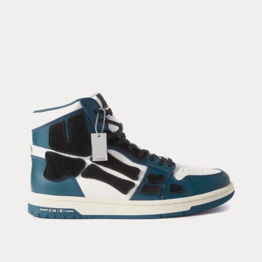 AMIRI Baskets montantes Skel-Top Hi bleu marine/blanc – 35