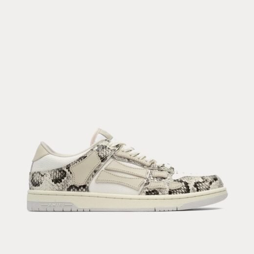 AMIRI Baskets basses albâtre à motif serpent et squelette – 35