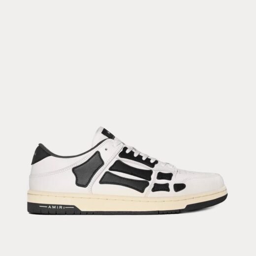 AMIRI Baskets basses blanches et noires Skel-Top – 35