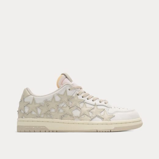 AMIRI Baskets basses Stars en cuir bouleau/blanc – 35