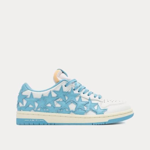 AMIRI Baskets basses en cuir bleu/blanc Stars – 35