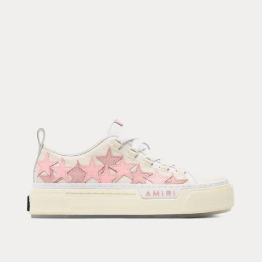 AMIRI Baskets basses Stars Court blanc cassé/rose – 35