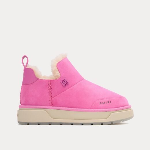 AMIRI Bottes Malibu en daim rose – 35
