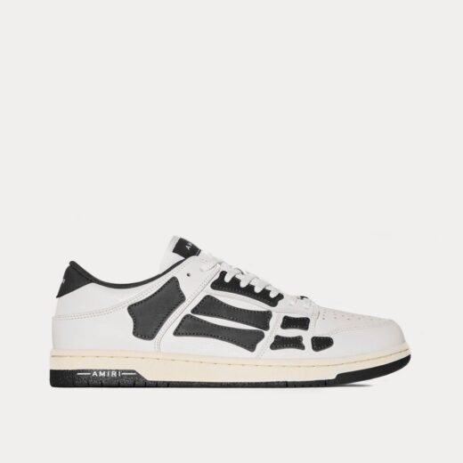 AMIRI Baskets basses Skel-Top Low noires et blanches – 35