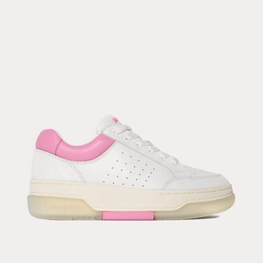 AMIRI Baskets basses Stadium Low blanches/roses – 35