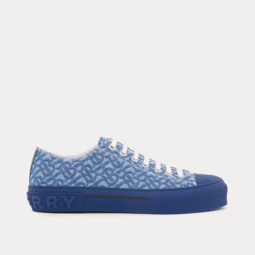 Burberry Baskets basses Monogram Denim Bleu – Bleu / 35