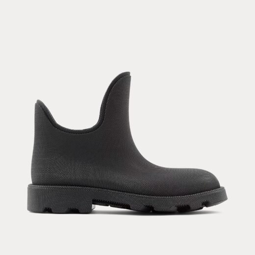 Burberry Bottes basses noires en caoutchouc Marsh – Noir / 35