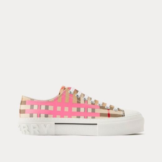 Burberry Baskets basses Check Cotton Archive beiges/roses – Rose / 35