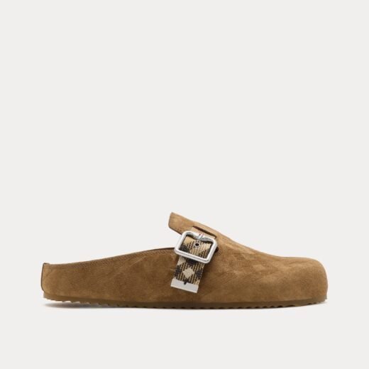 Burberry Sabots Urchin en daim et jute – Brun / 35
