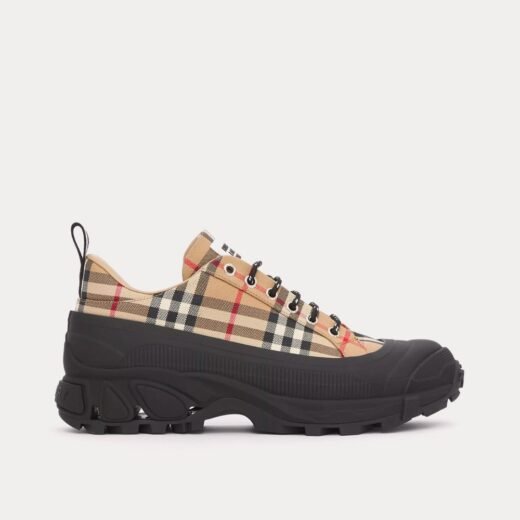 Burberry Baskets basses Arthur en coton vintage check beige – Brun / 35