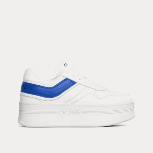 Celine Baskets basses Block à semelle compensée blanc optique/bleu – 35