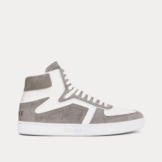 Celine Baskets montantes CT-01 « Z » grises et blanches optiques – 35