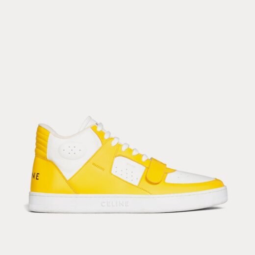 Celine Baskets mi-hautes CT-02 blanc optique / jaune vif – 35