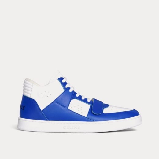 Celine Baskets mi-hautes CT-02 blanches/bleues – 35